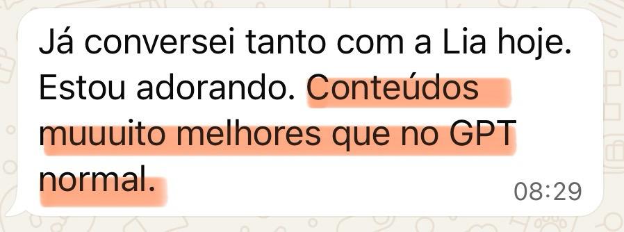 Depoimento 3 de cliente da LIA